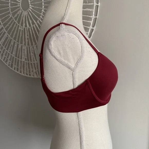 Auden - "The Icon", 36B Merlot / Red Lightly Lined Full Coverage Underwi…‌‌ - Picture 2 of 8